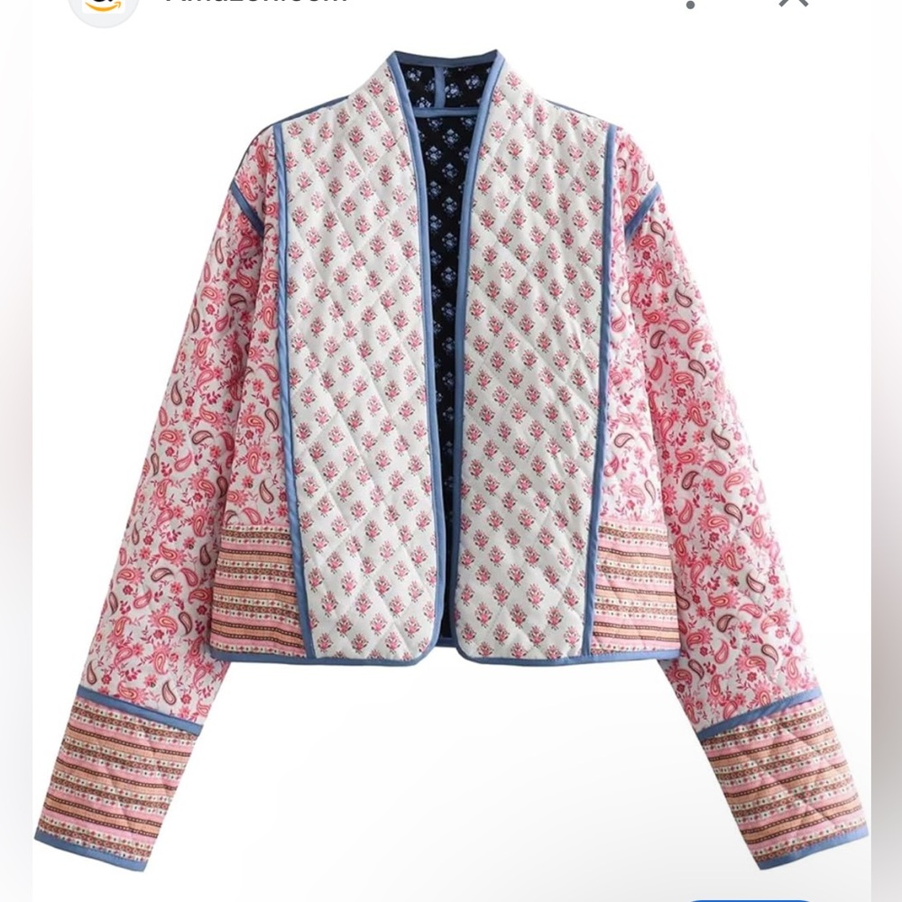 Quilted reversible jacket